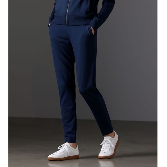 Aether Pants - Aether Cropped Travel Pants Women's XS Navy Elastic Waist Casual Comfort Minimal